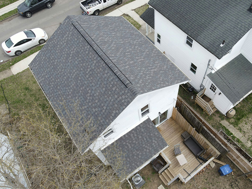 Aerial View after Roofing Project
